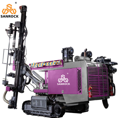 8900*2250*2650MM Máquina de perforación hidráulica Velocidad de desplazamiento 1,5-3 km/h para perforación de agujeros de explosión en rocas mineras