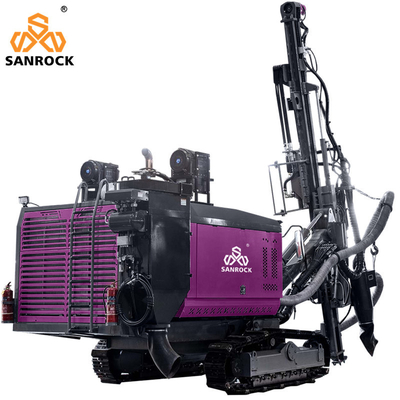 8900*2250*2650MM Máquina de perforación hidráulica Velocidad de desplazamiento 1,5-3 km/h para perforación de agujeros de explosión en rocas mineras