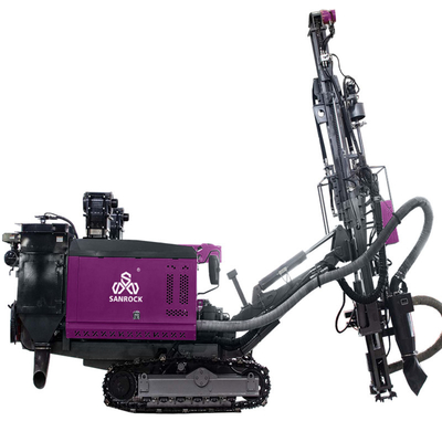 8900*2250*2650MM Máquina de perforación hidráulica Velocidad de desplazamiento 1,5-3 km/h para perforación de agujeros de explosión en rocas mineras