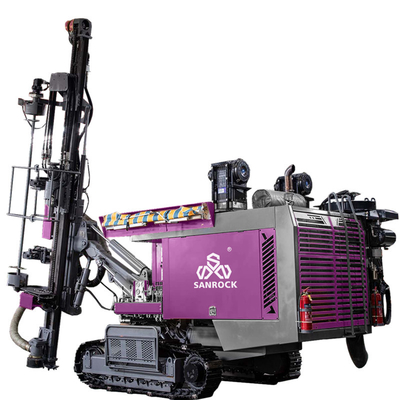 Explotación de roca de explosión de agujero de perforación de la plataforma de perforación de la potencia 194kw Crawler DTH máquina de perforación de la plataforma de perforación hidráulica