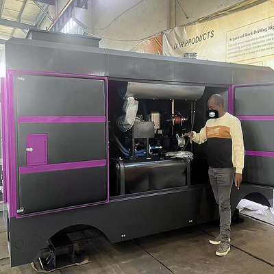 Compresor de aire de tornillo giratorio pequeño portátil y método de refrigeración de 17 bar refrigerado por aire o agua
