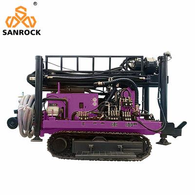 Fuerza de elevación 15T Rastreador de agua de pozo de perforación Rig de perforación hidráulica máquina de perforación con motor Yuchai