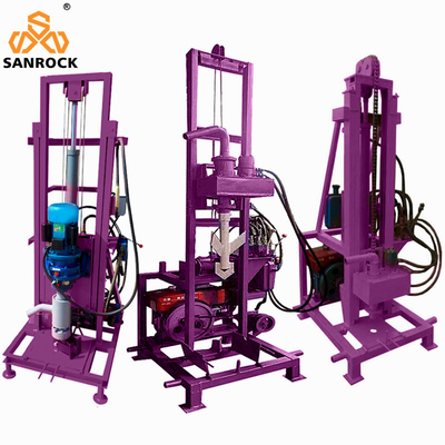 Máquina de perforación hidráulica portátil de agua plataforma de perforación rotativa para pozos de agua pequeños 700*700*2500mm