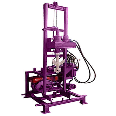 Rig de perforación de pozos de agua con remolque hidráulico para profundidad de perforación de 120 m y capacidad de 200 KG