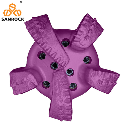 API PDC Perforación de petróleo Bit Herramientas de perforación de roca 6 cuchillas Matriz Cuerpo Diamante PDC Bit