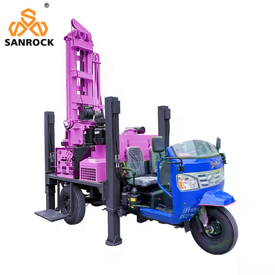 4700 KG Rig de perforación hidráulica de pozos de agua impulsado por motor diesel