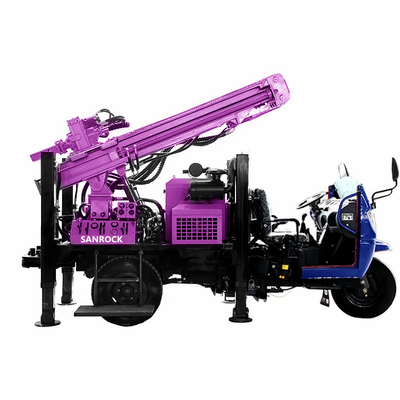 Aparato portátil de perforación de pozos de agua con motor diésel y velocidad de rotación de 45-70 rpm