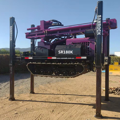 Máquina de perforación de pozos de agua con capacidad de 5200 kg y profundidad de perforación de 180 m