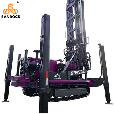 390m 500m Rig de perforación de agua Crawler máquina de perforación de pozos de agua con motor Yuchai