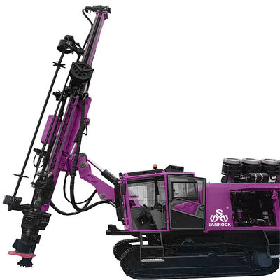 Perforadora de anclaje de alto rendimiento con perforadora hidráulica integrada con orugas