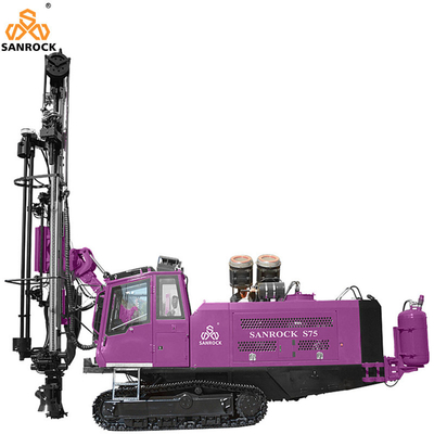 Equipo de perforación DTH integrado Profundidad 28m Máquina de perforación hidráulica de minería