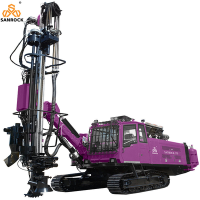 Equipo de perforación DTH integrado Profundidad 28m Máquina de perforación hidráulica de minería