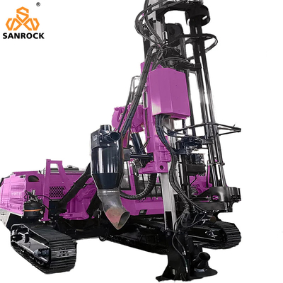 SANROCK Recolección de polvo Rig de perforación DTH Equipo de minería Máquina de perforación hidráulica Rig de perforación integrada