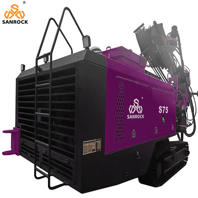 Equipo de perforación DTH integrado Profundidad 28m Máquina de perforación hidráulica de minería