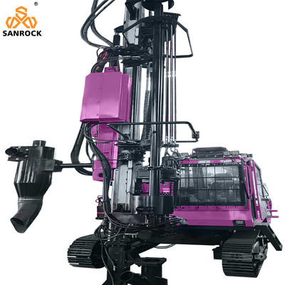 Equipo de perforación DTH integrado Profundidad 28m Máquina de perforación hidráulica de minería