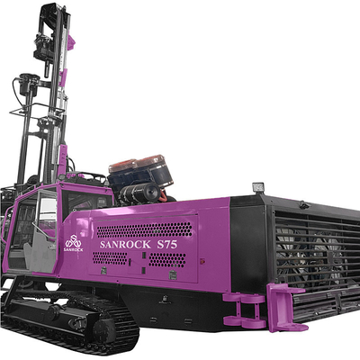 Equipo de perforación DTH integrado Profundidad 28m Máquina de perforación hidráulica de minería