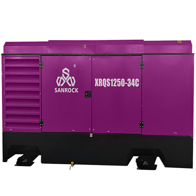 Compresor de aire de tornillo lubricado Compresor de aire de tornillo rotativo portátil Compresor de aire de máquina Minería Compresor de aire