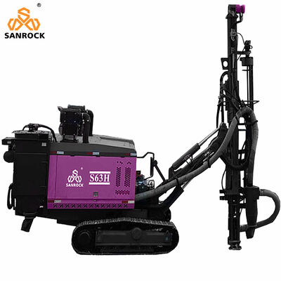 Explotación de roca de explosión de agujero de perforación de la plataforma de perforación de la potencia 194kw Crawler DTH máquina de perforación de la plataforma de perforación hidráulica