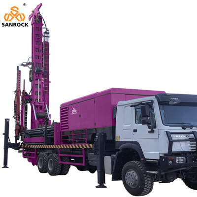 Water Well Drill Rig With Centrifugal Pump Portable Reverse Circulation Truck Mounted Drill Rig