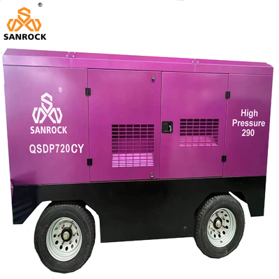 Compresor de aire de tornillo portátil Potencia de la máquina 194kw Compresor de aire de tornillo de minería Compresor de aire diesel