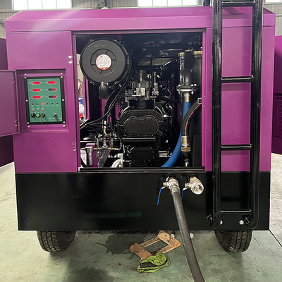 Compresor de aire de tornillo portátil Potencia de la máquina 194kw Compresor de aire de tornillo de minería Compresor de aire diesel
