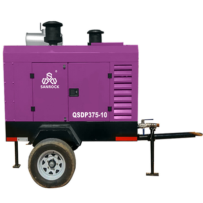 Compresor de aire de tornillo giratorio mini máquina de presión 10bar Minería Compresor de aire de tornillo portátil precio