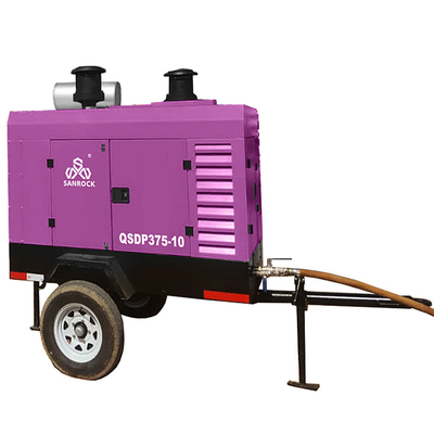 Compresor de aire de tornillo giratorio 93KW Diesel Compresor de aire pequeño Máquina Compresor de aire de tornillo industrial