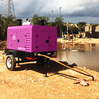 Compresor de aire de tornillo giratorio 93KW Diesel Compresor de aire pequeño Máquina Compresor de aire de tornillo industrial