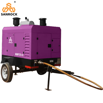 Compresor de aire de tornillo giratorio mini máquina de presión 10bar Minería Compresor de aire de tornillo portátil precio