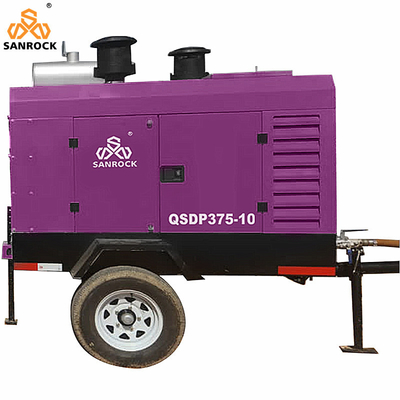 Compresor de aire de tornillo giratorio 93KW Diesel Compresor de aire pequeño Máquina Compresor de aire de tornillo industrial
