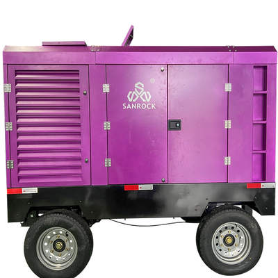 Compresor de aire de tornillo Máquina de energía diesel 194kw Compresor de aire de accionamiento de tornillo Compresor de aire móvil para la venta