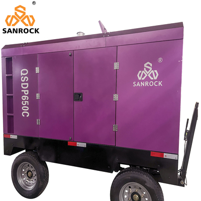 Compresor de aire de tornillo Máquina de energía diesel 194kw Compresor de aire de accionamiento de tornillo Compresor de aire móvil para la venta