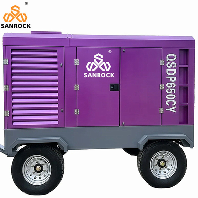 Compresor de aire de tornillo Máquina de energía diesel 194kw Compresor de aire de accionamiento de tornillo Compresor de aire móvil para la venta