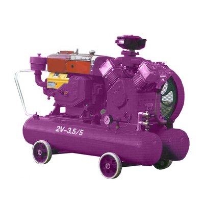 Mini compresor de aire portátil 11KW / 15KW / 18.5KW / 22KW Compresor de aire de pistón impulsado por cinturón de la máquina industrial