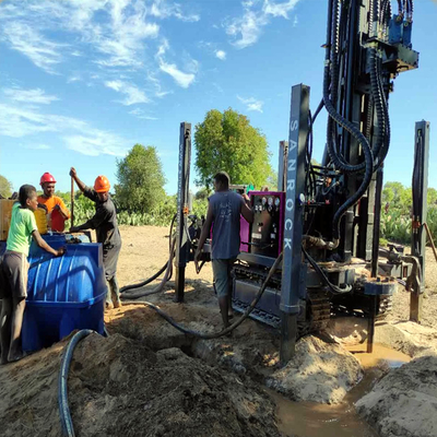 Equipo de perforación de pozos de agua con bomba de lodo, equipo de perforación rotativa de pozos, máquina perforadora de pozos de agua profunda