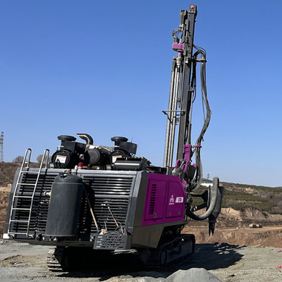 Fuerza de elevación de la perforadora sobre orugas 30KN Máquina de perforación minera Perforadora para roca dura
