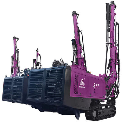 Perforadora de anclaje de alto rendimiento con perforadora hidráulica integrada con orugas