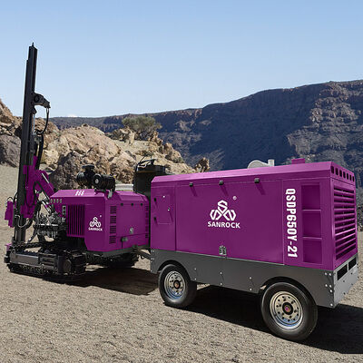 Equipo de perforación de agujeros de perforación de gran rotación de torque máquina de perforación de roca dura DTH
