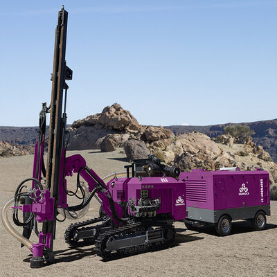 Equipo de perforación de agujeros de perforación de gran rotación de torque máquina de perforación de roca dura DTH