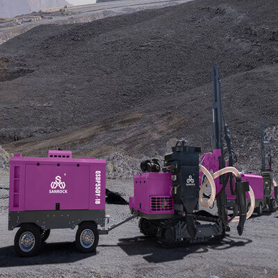 La fuerza de elevación de la plataforma de perforación de martillo hidráulica DTH 25KN Máquina de perforación de minería