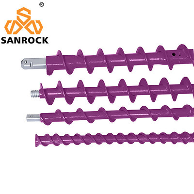 Auger Drilling Rod Mining Spiral Drill Rod Water Exploration Rock Drilling Twist Drill Pipe