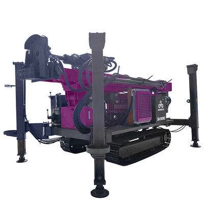 Perforadora de núcleo de roca Máquina de perforación de exploración minera Equipo de perforación de circulación inversa Perforadora sobre orugas