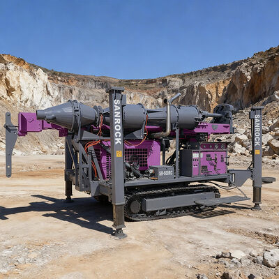 Perforadora de núcleo de roca Máquina de perforación de exploración minera Equipo de perforación de circulación inversa Perforadora sobre orugas