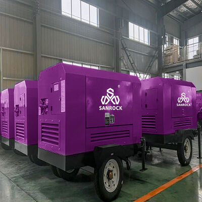 Compresor de aire de tornillo de alta eficiencia de 15 bar Máquina de compresión de aire de tornillo rotativo para minería