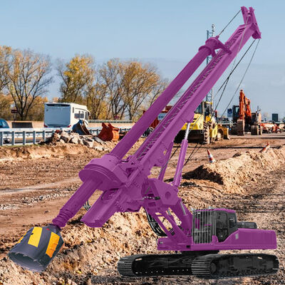 Rig de perforación de agujeros rotativos de alta precisión de 15 m de profundidad Rig de perforación rotativa hidráulica