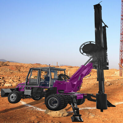 Wheel Mounted Rotary Drilling Rig Slope Stabilization Projects Engineering Drilling Machine