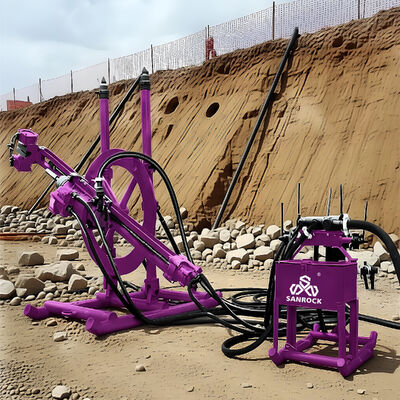 Rig de perforación DTH de control hidráulico con peso ligero, alta eficiencia de perforación y par máximo de 3000N.m para proyectos de minería y pozos de agua