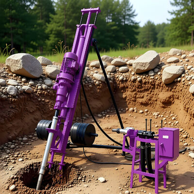 Máquina rotatoria de la plataforma de perforación de la profundidad de la plataforma de perforación horizontal de los 60m que mina la plataforma de perforación DTH en venta