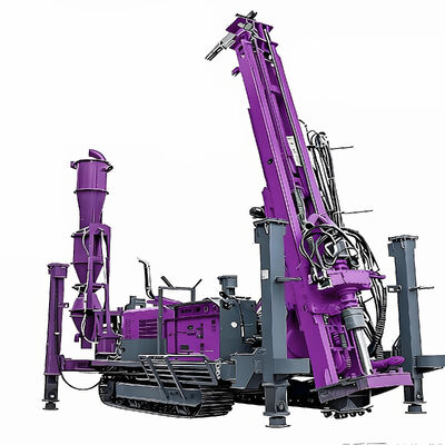 Rig de perforación de circulación inversa con 132KW de potencia diesel para 500m de profundidad de perforación y control hidráulico