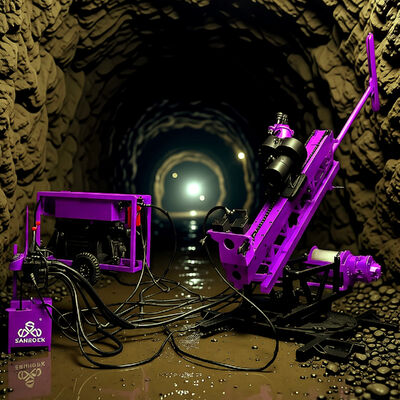 Máquina de perforación de túneles Flexibilidad operativa Rig de perforación de núcleo hidráulico Máquina móvil de perforación de núcleo de diamante